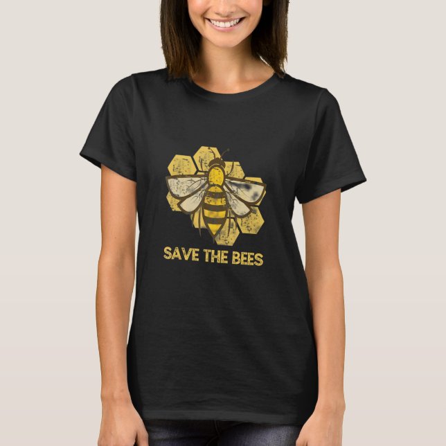 Camiseta Salve O Gráfico Da Abelha (Frente)