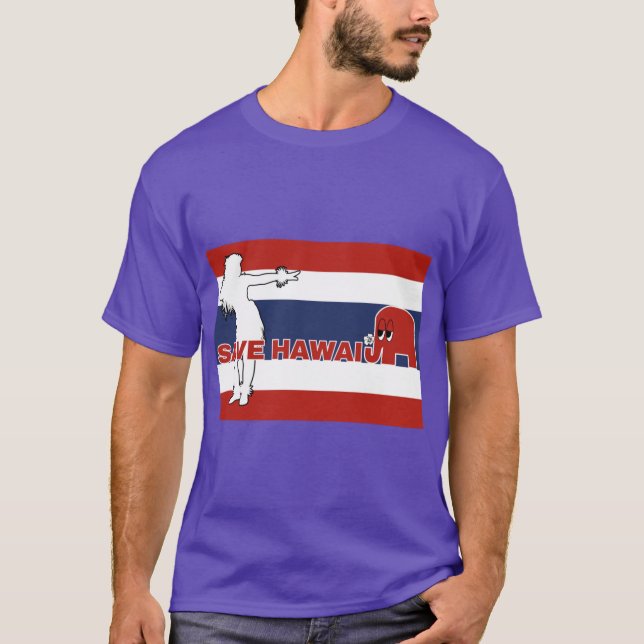 Camiseta Salve o Havaí e Vote Republicano (Frente)