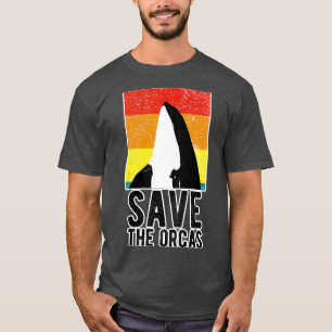 Camiseta Salve O Mar De Baleia Do Assassino Orcas Panda 1