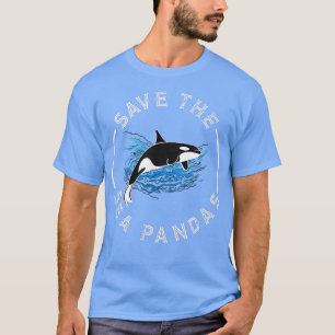 Camiseta Salve o Mar Pandas Orca Baleias Assassino