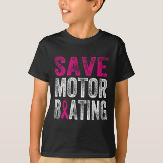 Camiseta Salve o Motoboche Engraçado Sensibilização do Canc