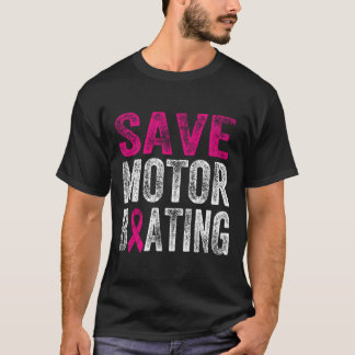 Camiseta Salve o Motoboche Engraçado Sensibilização do Canc