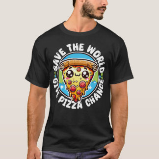 Camiseta Salve O Mundo Dê Pizza Chance