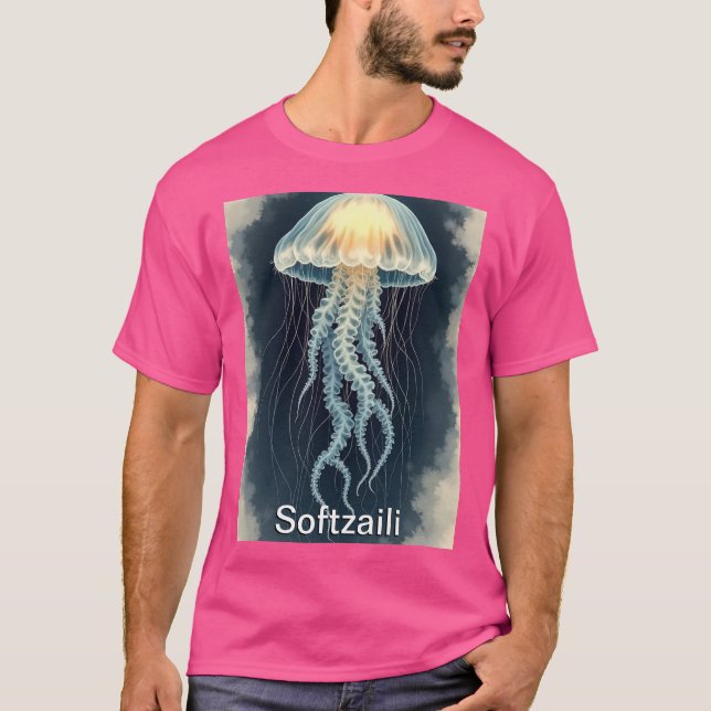 Camiseta Salve o oceano com o peixe Zaili" (Frente)