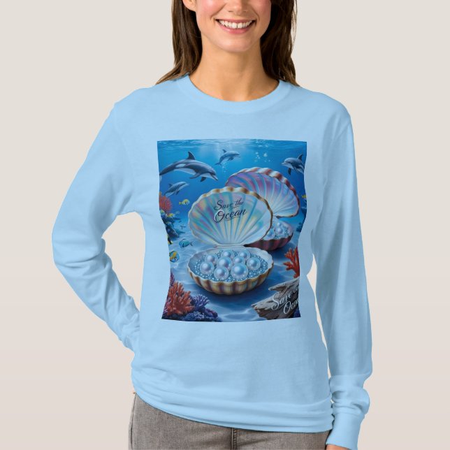 Camiseta Salve o oceano para o futuro (Frente)