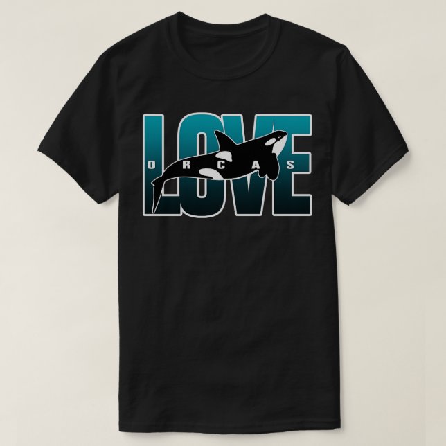 Camiseta Salve o Orca Conservation Orca Lover (Frente do Design)