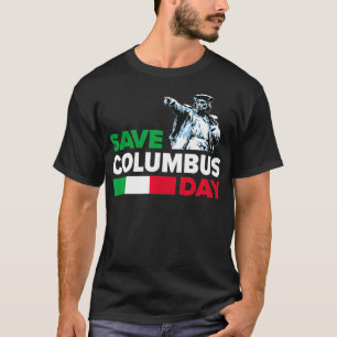 Camiseta Salve o Orgulho Italiano do Dia de Colombo