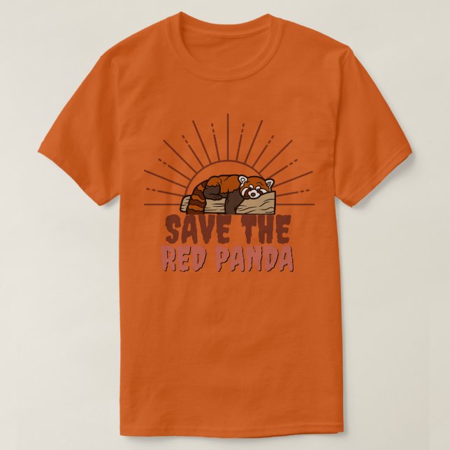 Camiseta Salve O Panda Vermelho Panda Vermelho Pantera (Frente do Design)