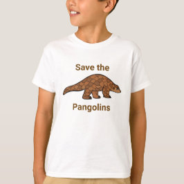 Camiseta Salve o Pangolin das Espécies Ameaçadas