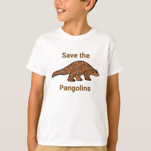 Camiseta Salve o Pangolin das Espécies Ameaçadas