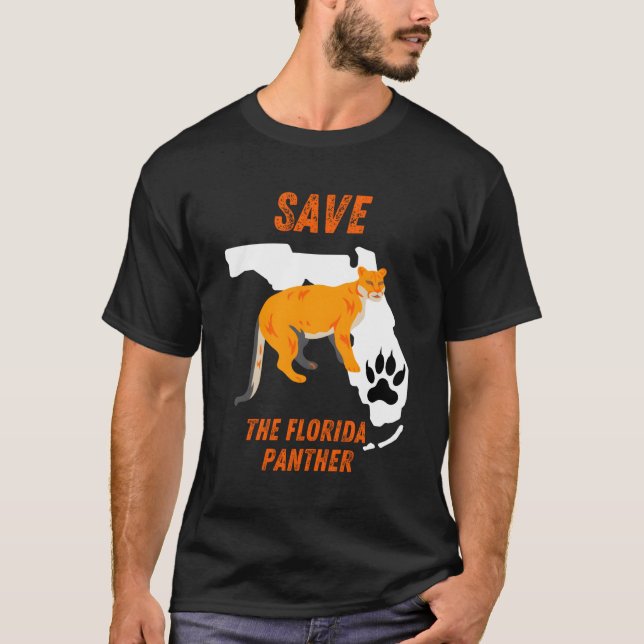 Camiseta Salve O Pantera Da Flórida (Frente)