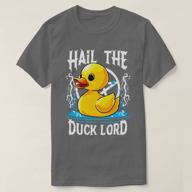 Camiseta Salve o Pato Lorde Pun Homens Mulheres Engraçado H (Frente do Design)