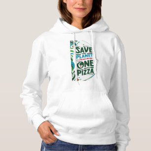 Camiseta Salve o planeta, é o único com pizza