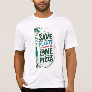 Camiseta Salve o planeta, é o único com pizza