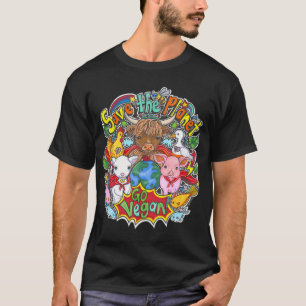 Camiseta Salve o Planeta - Seja Vegano!
