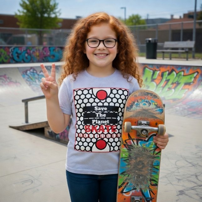 Camiseta Salve O Planeta Skate  (Criador carregado)