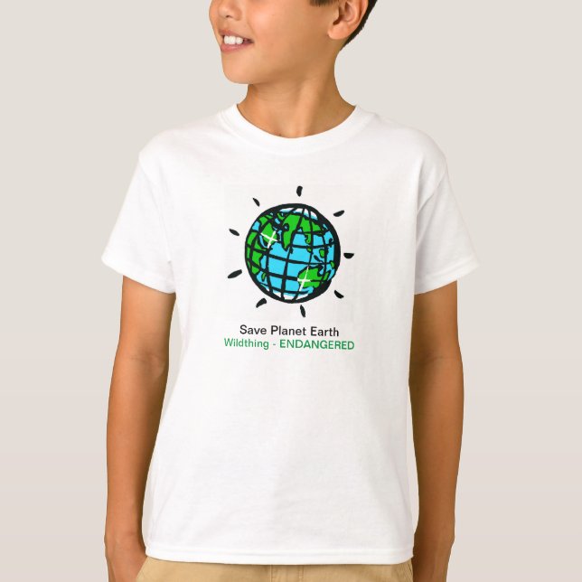 Camiseta Salve o planeta Terra - Wildthing - Conservação - (Frente)