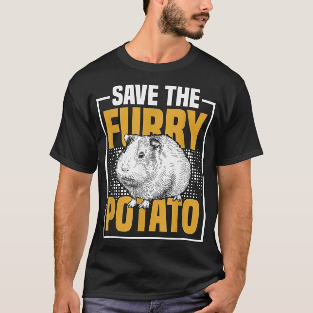 Camiseta Salve O Porão Da Batata De Batata Pig _6 (Frente)