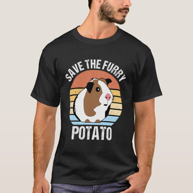 Camiseta Salve O Porco De Batata Engraçada (Frente)