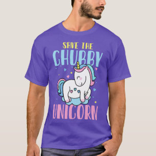 Camiseta Salve o presente mágico do Chubby Unicorn