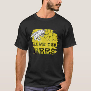 Camiseta Salve O Retro Da Vintagem Da Abelha