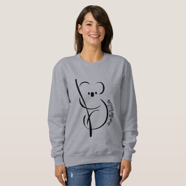 Camiseta Salve o Sweatshirt Koalas (Frente Completa)