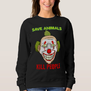 Camiseta Salve os Animais Horrorizando o Vegan do Halloween
