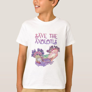 Camiseta Salve os Axolotls,Axolotl,Salamander