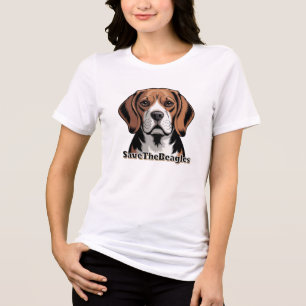 Camiseta Salve os Beagles Amantes de Cachorros