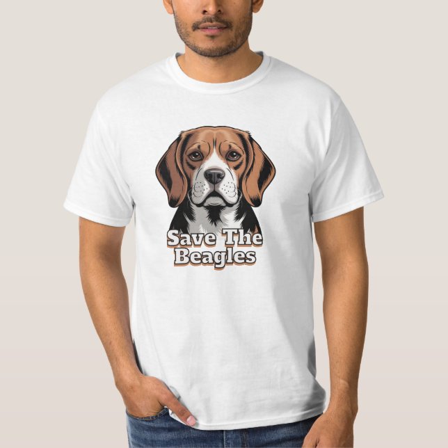 Camiseta Salve os Beagles | Amantes de Cachorros (Frente)