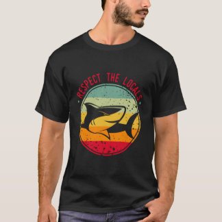 Camiseta Salve Os Direitos Da Praia Do Oceano De Tubarões E