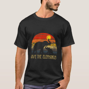 Camiseta Salve os Elefantes África - Animal Selvagem
