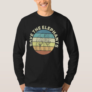 Camiseta Salve Os Elefantes E Os Animais