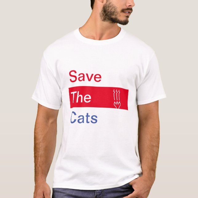 Camiseta Salve Os Gatos (Frente)