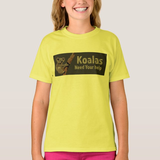 Camiseta Salve os Koalas (Frente)