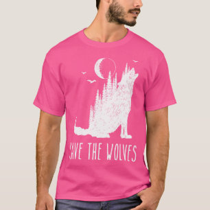 Camiseta Salve os Lobos Dia Terra Vida Selvagem Como