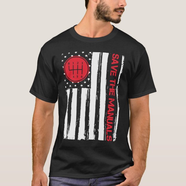 Camiseta Salve Os Manuais 6 Velocidade De Transmissão Manua (Frente)