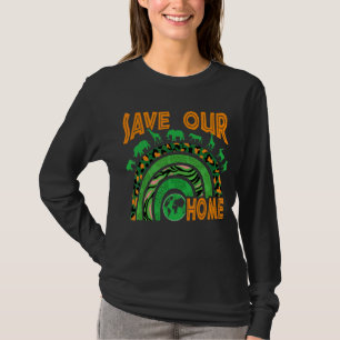 Camiseta Salve os nossos animais domésticos, conservação da