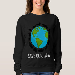 Camiseta Salve os nossos animais domésticos, conservação da