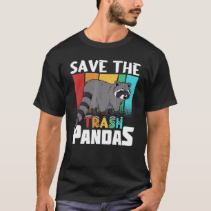 Camiseta Salve Os Pandas Raccoon Do Lover Engraçado