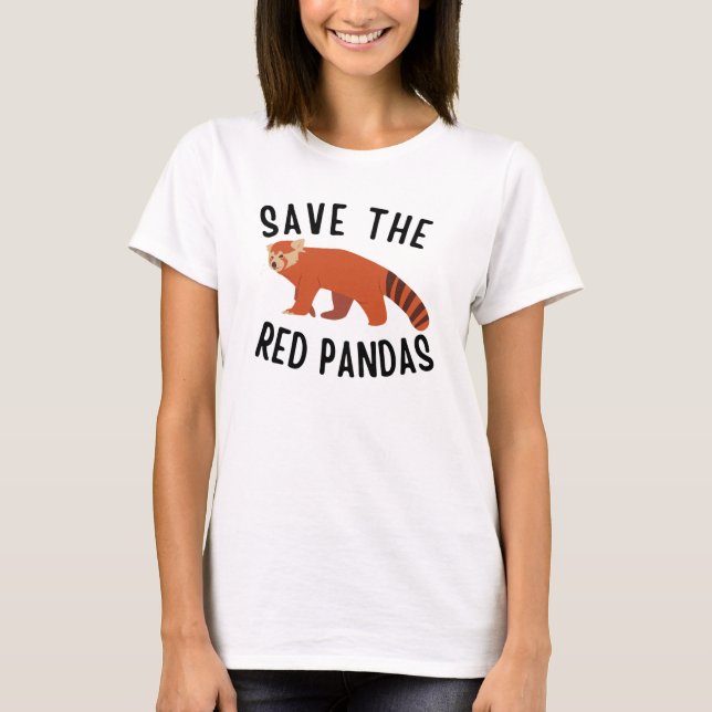 Camiseta Salve Os Pandas Vermelhas (Frente)