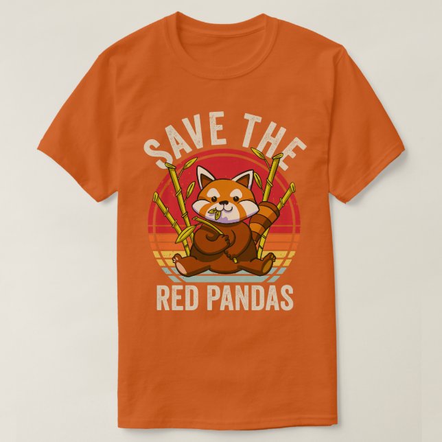 Camiseta Salve Os Pandas Vermelhas (Frente do Design)
