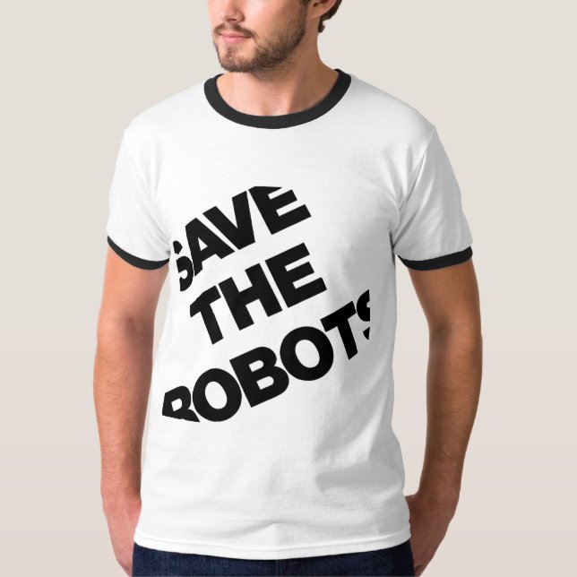 Camiseta Salve Os Robôs Depois Das Horas NYC (Frente)
