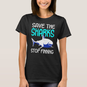 Camiseta Salve Os Tubarões Para De Encontrar O Tubarão