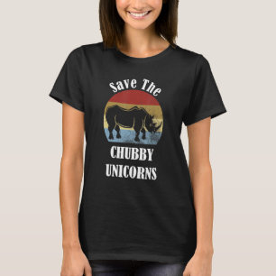 Camiseta SALVE OS UNICÓRNIOS GORDOSOS Rinoceronte Animal Di