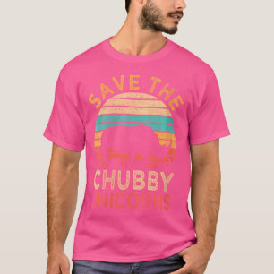 Camiseta Salve Os Unicórnios Gorduchos, Rino Engraçado Roup