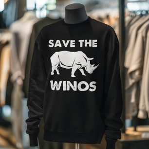 Camiseta Salve os Winos com o Rinoceronte