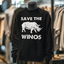 "Salve os Winos" Engraçado Vinho ao Lover Rhino