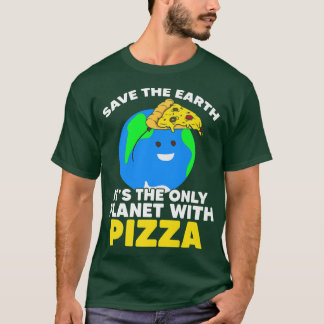 Camiseta Salve Planet Pizza Planeta Terra Planeta Ambiente