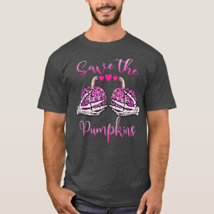 Camiseta Salve seu Cancer de mama de abóboras - Hallow